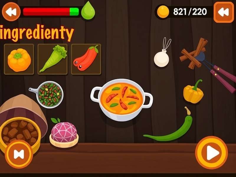 Spicy Curry Quest Cooking Interface